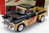 Autoworld Chevrolet 3100 Stepside Pick-up Leinenkugle's 1957 1:18 Beige Black