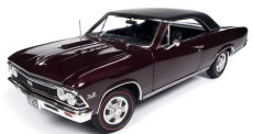 Autoworld Chevrolet Chevelle Ss 396 1966 1:18 Bordeaux Black