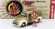 Autoworld GMC Delivery Truck With Miller Figure 1951 1:24 Gold