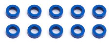 Ballstud podložky, 5.5x2.0mm, modré alu, 10 ks.