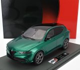 Bbr-models Alfa romeo Tonale Tributo Black Roof 2023 - Con Vetrina - With Showcase 1:18 Verde Montreal - Green Met