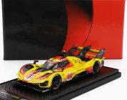Bbr-models Ferrari 499p 3.0l Turbo V6 Team Af Corse N  83 24h Le Mans 2024 Robert Kubica - Robert Shwartzman - Yifei Ye 1:43 Žlutá Červená