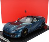 Bbr-models Ferrari 812 Competizione A Spider 2022 - Con Vetrina - With Showcase 1:12 Blu Capri - Bleu Green Met