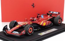 Bbr-models Ferrari F1  Sf-24 Team Scuderia Ferrari N 16 Winner Monaco Gp 2024 Charles Leclerc - Con Vetrina - With Showcase 1:18 Červená Černá