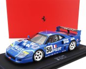 Bbr-models Ferrari F40 Lm 3.5l Turbo V8 Team Pilot Pen Racing N 56 24h Le Mans 1996 Michel Ferte - Olivier Thevenin - Nicolas Leboissetier - Con Vetrina - With Showcase 1:18 Blue