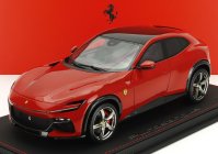 Bbr-models Ferrari Purosangue Suv Panoramic Roof 2022 - Con Vetrina - With Showcase 1:18 Rosso Corsa - Červená