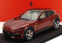 Bbr-models Ferrari Purosangue Suv Panoramic Roof 2022 - Con Vetrina - With Showcase 1:18 Rosso Mugello - Červený Met