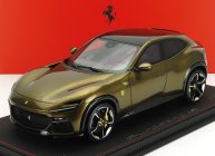 Bbr-models Ferrari Purosangue Suv Panoramic Roof 2022 - Con Vetrina - With Showcase 1:18 Verde Volterra - Zelená Met