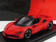 Bbr-models Ferrari Sf90 Stradale Hybrid Spider 1000hp Open Roof 2020 1:43 Rosso Corsa - Červená