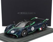 Bbr-models Pagani Huayra R N 2 Racing 2021 - Con Vetrina - With Showcase 1:18 Matná Modrá Černá Karbonová