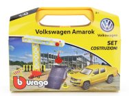 Bburago Accessories Diorama - Set Build Construction - Set Costruzioni - With Volkswagen Amarok Pick-up 2019 1:43 Žlutá