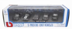 Bburago Audi R8 - Chevrolet Camaro Z/28 - Lamborghini Aventador - Centenario - Ford Usa Mustang 1:64 Black