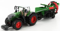 Bburago Fendt Vario 1050 Tractor With Cultivator Trailer 2016 1:50 Zelená Šedá Červená