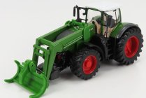 Bburago Fendt Vario 1050 Tractor With Front Logging Grab 2016 1:50 Zelená Šedá Červená