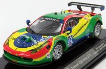 Bburago Ferrari 458 Italia Gt3 4.5l V8 Team Scuderia Corsa N 64 24h Daytona 2015 Andrea Bertolini - Francisco Longo - Daniel Serra - Marcos Gomes 1:43 Červená Zelená Modrá Žlutá