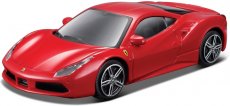 Bburago Ferrari 488 GTB 1:43 červená