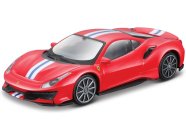 Bburago Ferrari 488 Pista 1:43 červená