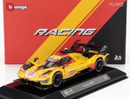 Bburago Ferrari 499p 3.0l Turbo V6 Team Af Corse N  83 24h Le Mans 2024 Robert Kubica - Robert Shwartzman - Yifei Ye - With Showcase 1:43 Žlutá Červená