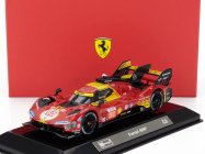 Bburago Ferrari 499p 3.0l Turbo V6 Team Ferrari Af Corse N 50 Winner 24h Le Mans 2024 Antonio Fuoco - Miguel Molina - Nicklas Nielsen - With Showcase 1:43 Red