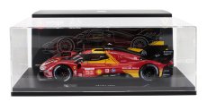Bburago Ferrari 499p 3.0l Turbo V6 Team Ferrari Af Corse N 51 3rd 24h Le Mans 2024 Alessandro Pier Guidi - James Calado - Antonio Giovinazzi - Con Vetrina - With Showcase 1:18 Red