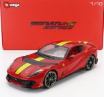 Bburago Ferrari 812 Competizione 2021 1:18 Rosso Corsa - Červenožlutá