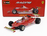 Bburago Ferrari F1  312t4 N 12 Winner Watkins Glen Gp Usa (with Pilot Figure And Rain Wheels) 1979 Gilles Villeneuve 1:18 Red