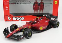 Bburago Ferrari F1-75 Scuderia Ferrari N 55 Season 2022 Carlos Sainz 1:18, červená