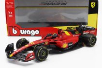 Bburago Ferrari F1  Sf-23 Team Scuderia Ferrari N 55 Pole Position 3rd Monza Italy Gp 2023 Carlos Sainz 1:18 Červená Černá Žlutá