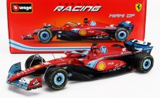 Bburago Ferrari F1  Sf-24 Team Scuderia Ferrari N 16 3rd Miami Gp 2024 Charles Leclerc 1:18 Červená Černá Světle Modrá