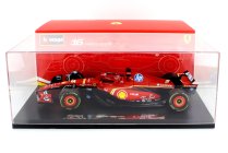 Bburago Ferrari F1  Sf-24 Team Scuderia Ferrari N 16 4th Emilia Romagna Imola Gp 2024 Charles Leclerc - Con Vetrina - With Showcase 1:18 Červená Černá