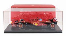 Bburago Ferrari F1  Sf-24 Team Scuderia Ferrari N 16 Winner Italy Monza Gp 2024 Charles Leclerc - Con Vetrina - With Showcase 1:18 Červená Bílá Černá
