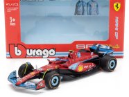Bburago Ferrari F1  Sf-24 Team Scuderia Ferrari N 55 5th Miami Gp 2024 Carlos Sainz 1:43 Červená Černá Světle Modrá