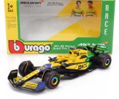 Bburago Mclaren F1  Mcl38 Team Mclaren N 81 2nd Monaco Gp (senna 30th Anniversary) 2024 Oscar Piastri 1:43 Žlutá Zelená Černá