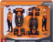 Bburago Mclaren Set F1  2x Mcl38 Team Mclaren N 4 Season 2024 Lando Norris + N 81 Oscar Piastri - With Pilot 1:24 Oranžová Černá