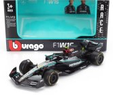 Bburago Mercedes gp F1  W15 Eq Performance Team Amg Petronas Motorsport N 44 Season 2024 Lewis Hamilton 1:43 Černá Stříbrná Zelená