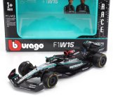 Bburago Mercedes gp F1  W15 Eq Performance Team Amg Petronas Motorsport N 63 Season 2024 George Russell 1:43 Černá Stříbrná Zelená
