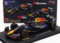Bburago Red bull F1  Rb19 Team Oracle Red Bull Racing N 1 World Champion Winner Austin Usa Gp 2023 Max Verstappen - With Pilot And Showcase 1:43 Matt Blue