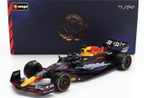 Bburago Red bull F1  Rb19 Team Oracle Red Bull Racing N 1 World Champion Winner Miami Gp 2023 Max Verstappen - With Pilot And Showcase 1:24 Matt Blue