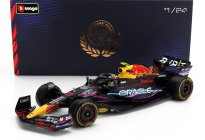 Bburago Red bull F1  Rb19 Team Oracle Red Bull Racing N 11 2nd Miami Gp 2023 Sergio Perez - With Pilot And Showcase 1:24 Matt Blue