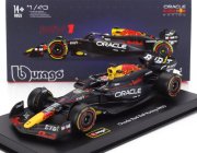 Bburago Red bull F1  Rb20 Team Oracle Red Bull Racing N 1 World Champion Season 2024 Max Verstappen - With Pilot And Showcase 1:43 Modrá Žlutá Červená
