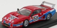 Best-model Ferrari 512 Bb Lm Nart N 68 Daytona 1979 Tullius - Bedars 1:43 Červená Modrá