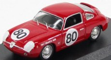 Best-model Fiat Abarth 1000 Coupe Zagato N 80 Winner Sebring 1961 Glertz - Liess 1:43 Red