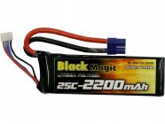 Black Magic LiPol 11.1V 2200mAh 25C EC3