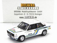 Brekina plast Fiat 131 Abarth Team Svenska Fiat N 7 3rd Rally Montecarlo 1980 Bjorn Waldegaard - Hans Thorszelius 1:87 Bílá