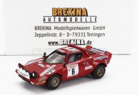 Brekina plast Lancia Stratos Hf (night Version) N 6 Winner Rally Tour De Corse 1975 Bernard Darniche - Alain Mahe 1:87 Red