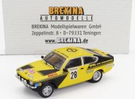 Brekina plast Opel Kadett C Gt/e (night Version) N 28 Rally Montecarlo 1976 Anders Kullang - Claes Goran Andersson 1:87 Žlutá Černá