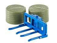 Britains Accessories Fleming Double Bale Lifter - Balla Di Fieno 1:32 Blue