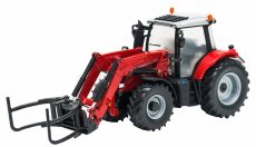 Britains Massey ferguson 6616 Tractor With Front Loader - Scraper 2016 1:32 Červená Stříbrná