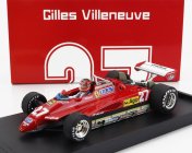 Brumm Ferrari F1  126c2 N 27 2nd San Marino Imola Gp 1982 Gilles Villeneuve - With Driver Figure 1:43 Red
