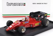 Brumm Ferrari F1  126c4 N 28 Belgium Gp 1984 Rene Arnoux - With Driver Figure 1:43 Červená Černá